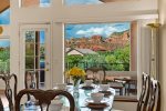 With stunning views of Sedona`s signature red rock formations